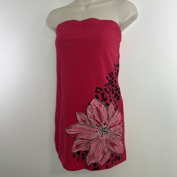 Rue21 Dresses & Skirts - Rue 21 Womens Y2K Strapless Floral Tube Top Size L Cottagecore Fairy Whimsical